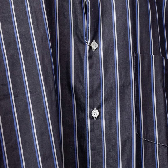 Comme des Garçons Homme Plus Star Pinstripes Grey Men's Button-Up - Picture 10 of 15